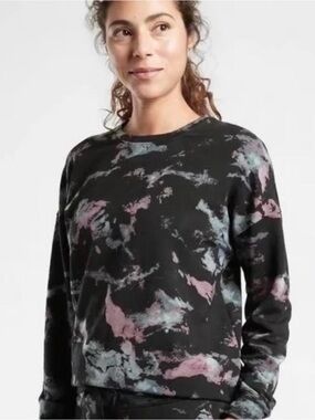 Athleta Soft Heather Sage Crewneck Sweatshirt